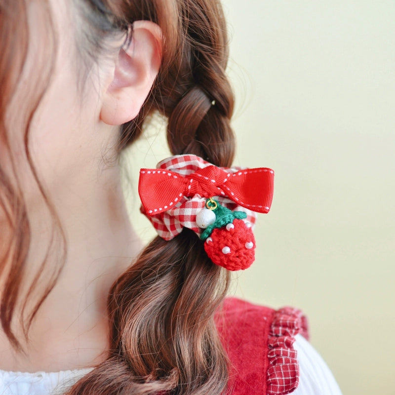 Japanese Hair Tie Handmade Sunflower Bow Scrunchy 28944:332928 28944:332928