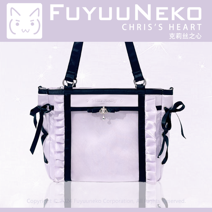 Large-Capacity Ita Bag, Clear Window Front + Rhinestones 43231:779276