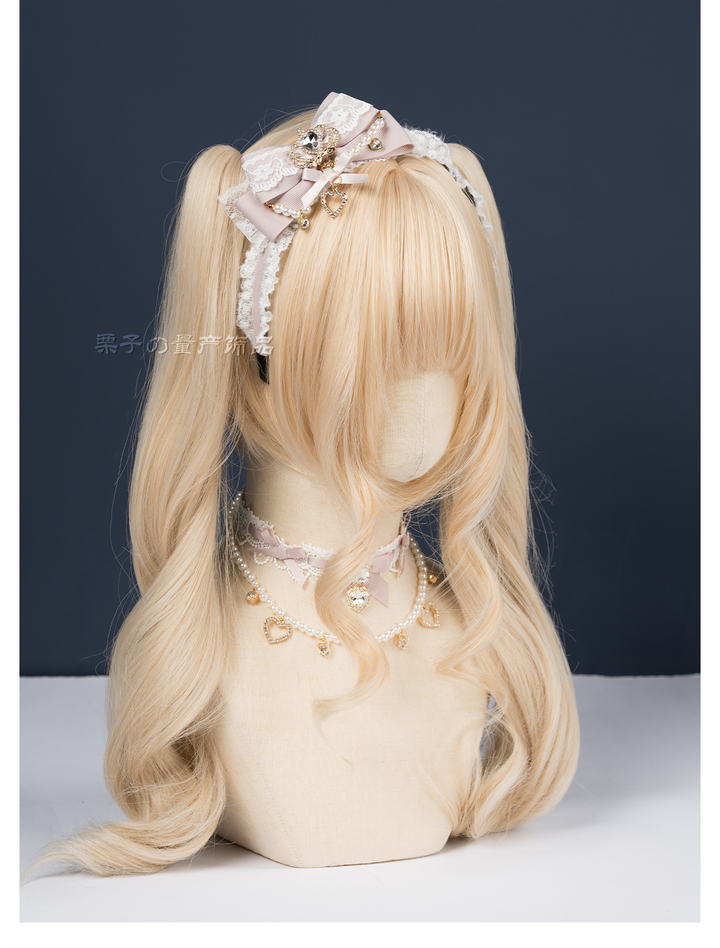 Ryousangata Bow Headband, Rhinestone Accents 44413:808193