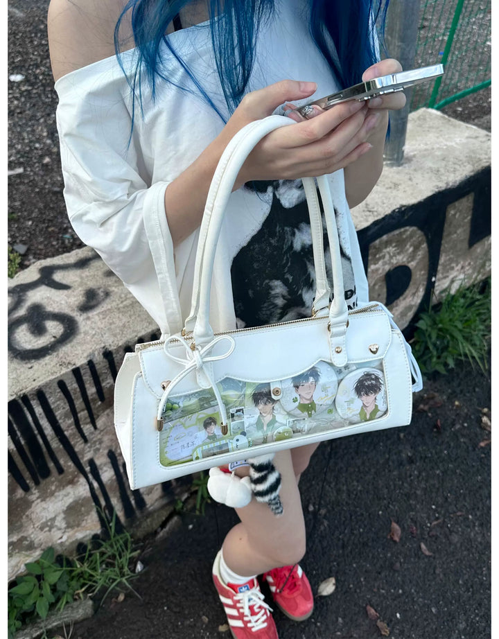 Vintage Baguette Itabag, Detachable Crossbody Shoulder Strap 45413:848847