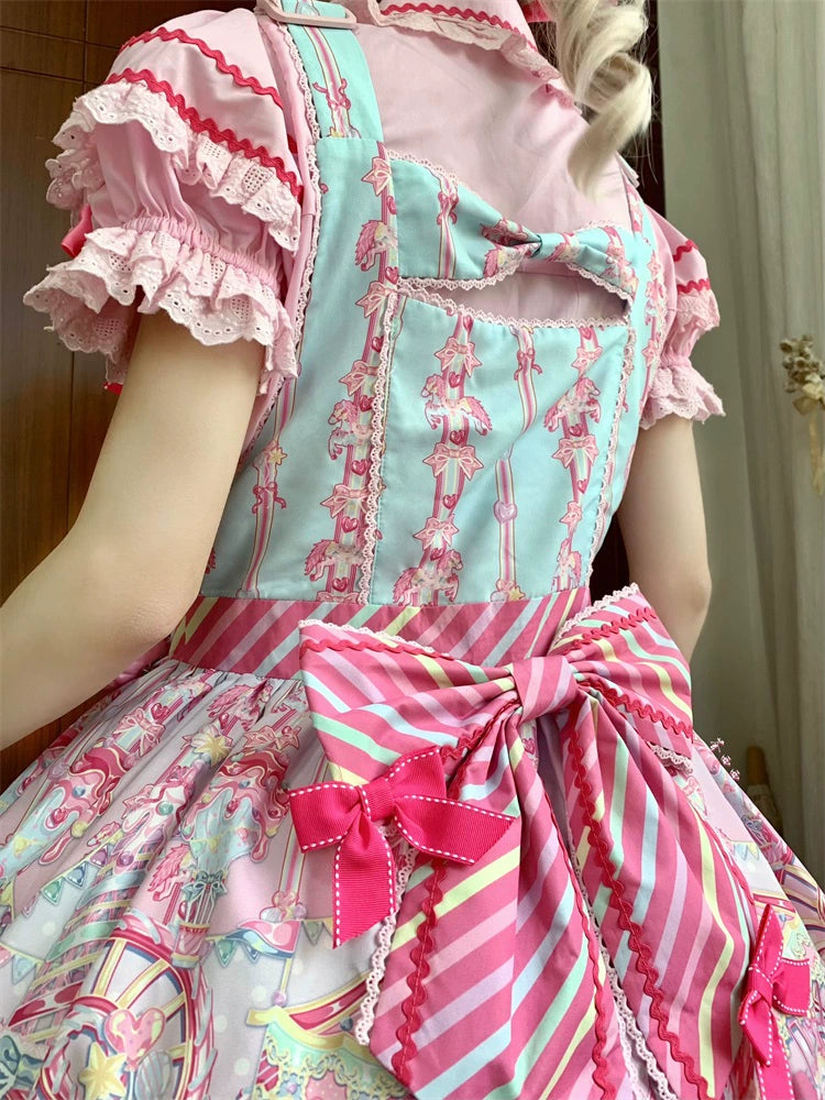 Sweet Lolita Dress Lolita Salopette JSK Set Multicolors 36482:552144