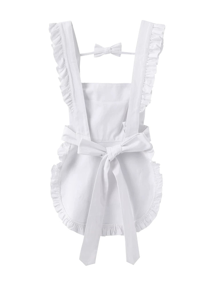 White Cotton Apron, Perfect for Jersey Maid Style 44855:825234