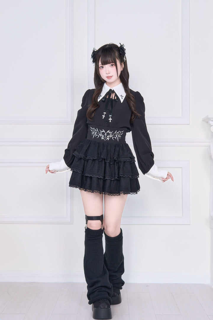 Jirai Kei Skirt Outfit, Cross Embriodery 43942:790069