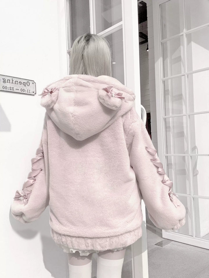 Ryousangata Style Winter Coat, Bear Ear Hood 44414:807517