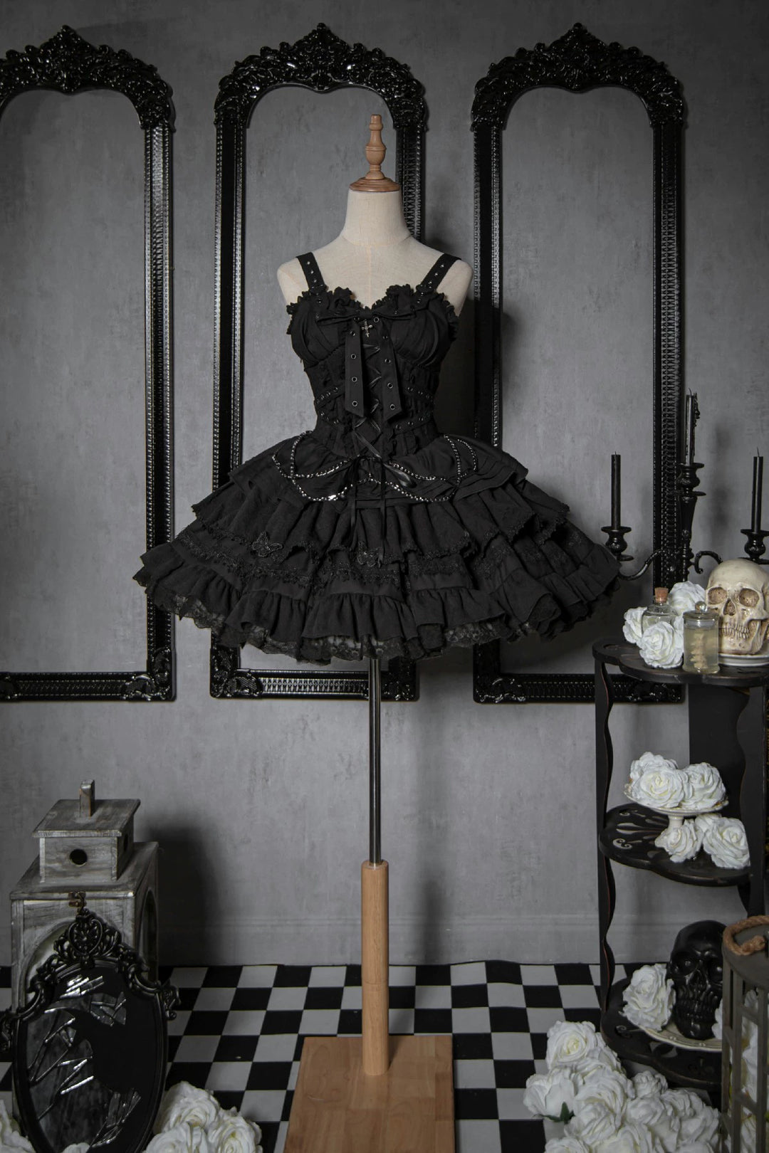 Gothic Lolita Dress Sweet Short Jumper Dress (2XL L M S XL) 38332:610812