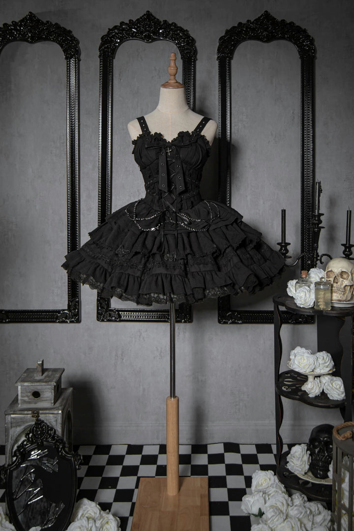 Gothic Lolita Dress Sweet Short Jumper Dress (2XL L M S XL) 38332:610812