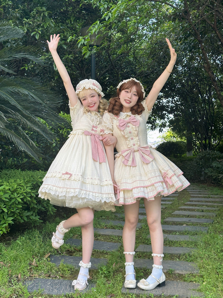 Sweet Lolita Dress Doll Lolita Dress Peter Pan Collar Cotton Dress 37290:555918 37290:555918