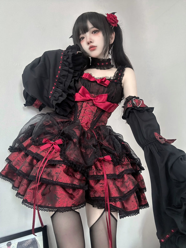 Ballet Lolita Dress Subculture Gyaru Lolita Dress 35312:493064