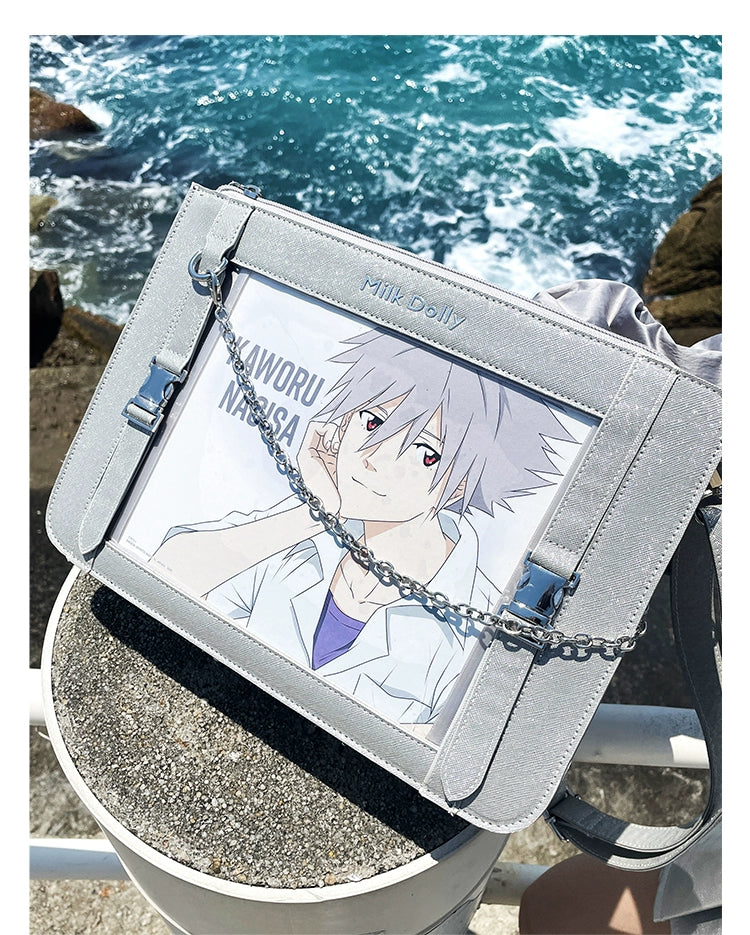 Square Crossbody Itabag, Detachable Chain 43234:779471