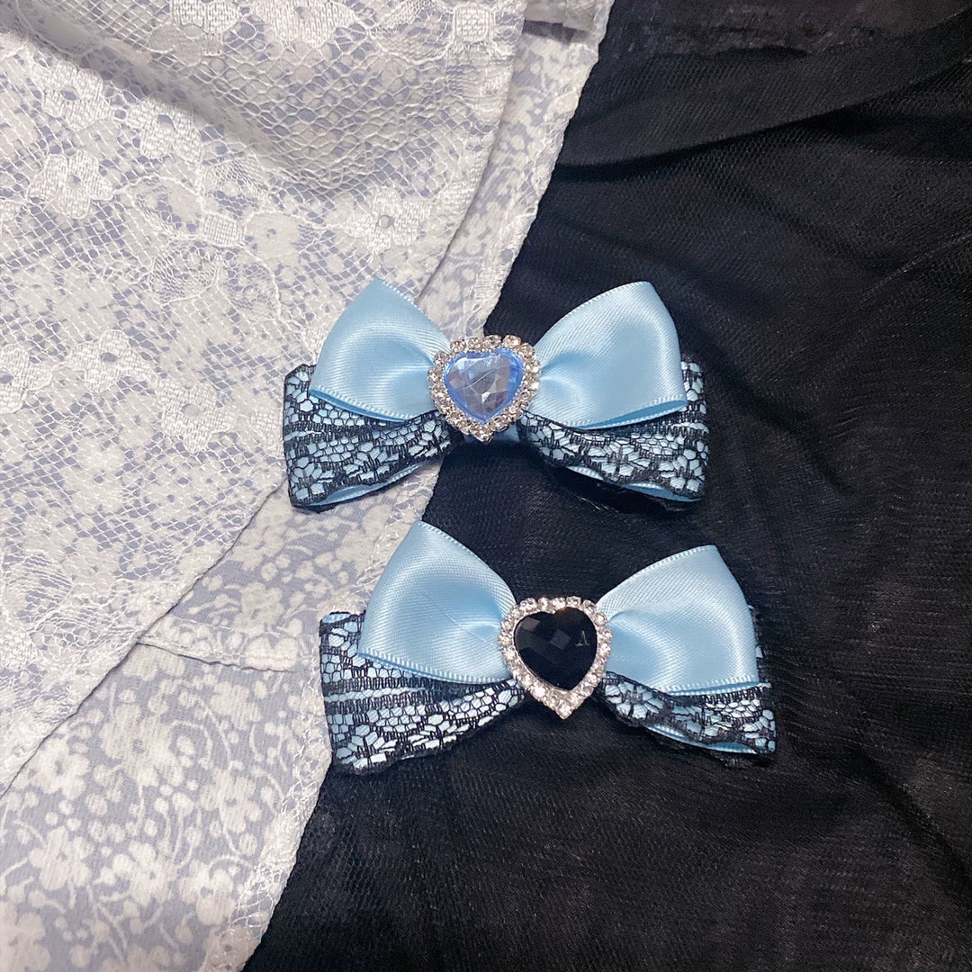 Jirai Kei Y2K Hair Clip Kawaii Edge Blue Gothic Accessories 29332:350068 29332:350068