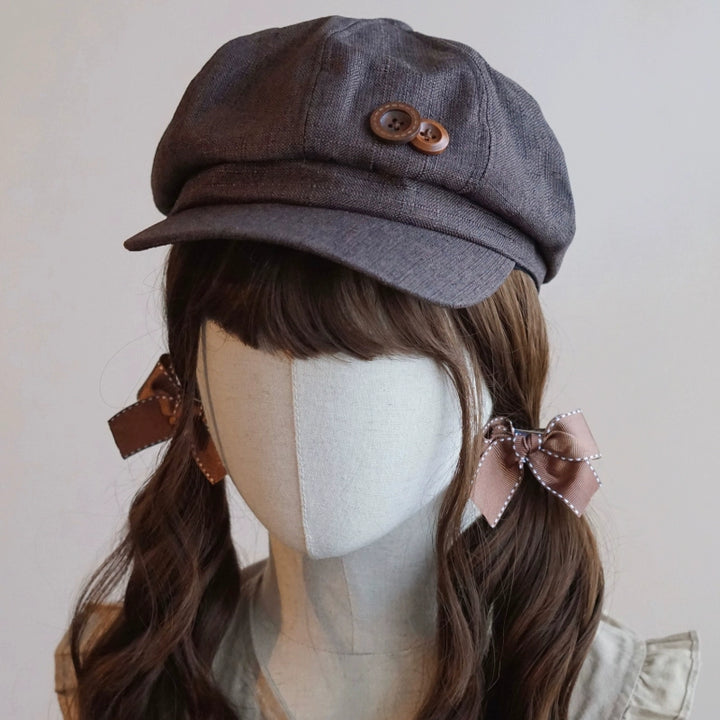 Handmade Beret Autumn-Winter Cloud Beret Duckbill Cap Multicolor 28948:332702 28948:332702