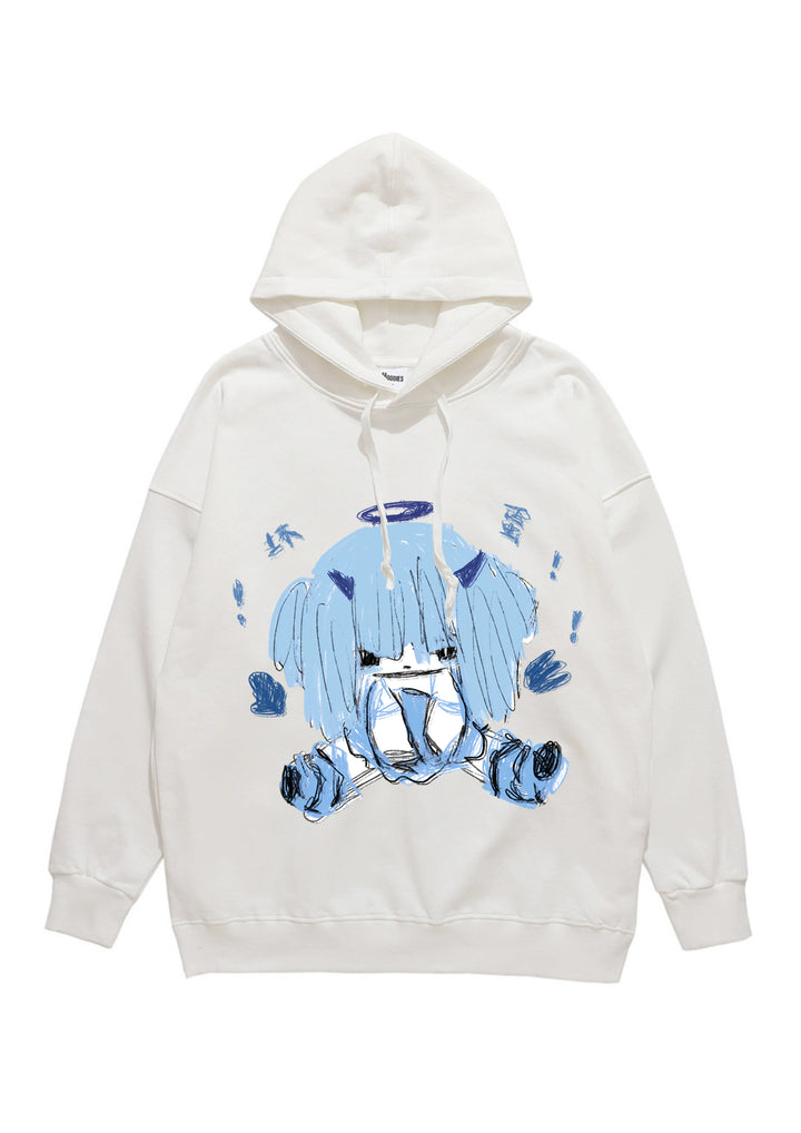 Pink/Blue/White Hoodie Thicked Hoodie 29240:340806 29240:340806