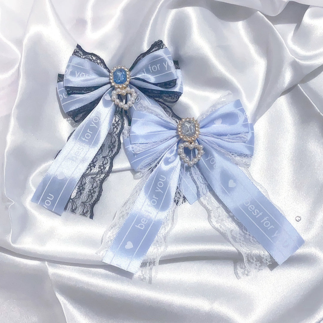 Jirai Kei Hair Clip Ryousangata Ribbon Bow Cute Hair Accessory 29322:355588 29322:355588