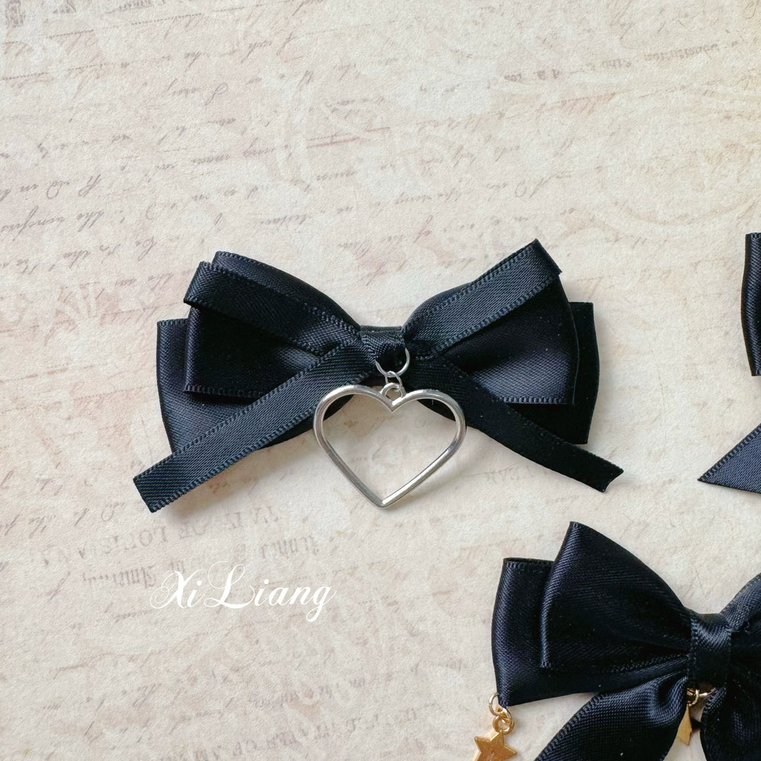 Jirai Kei Hair Clip Handmade Metal Heart Barrette 35284:492592 35284:492592