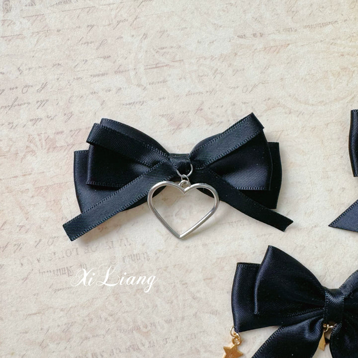Jirai Kei Hair Clip Handmade Metal Heart Barrette 35284:492592 35284:492592