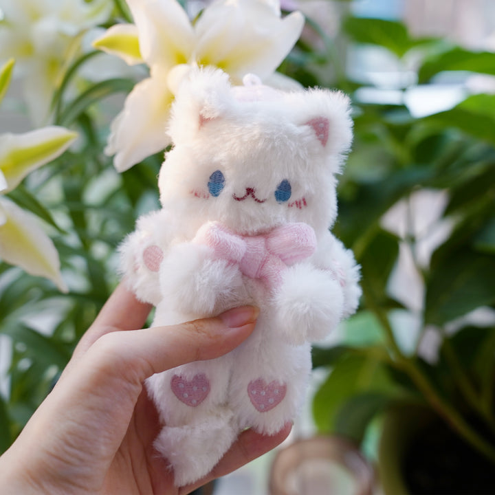 Kawaii Fashion Strawberry Kitten Keychain Plush Doll 21898:331814 21898:331814