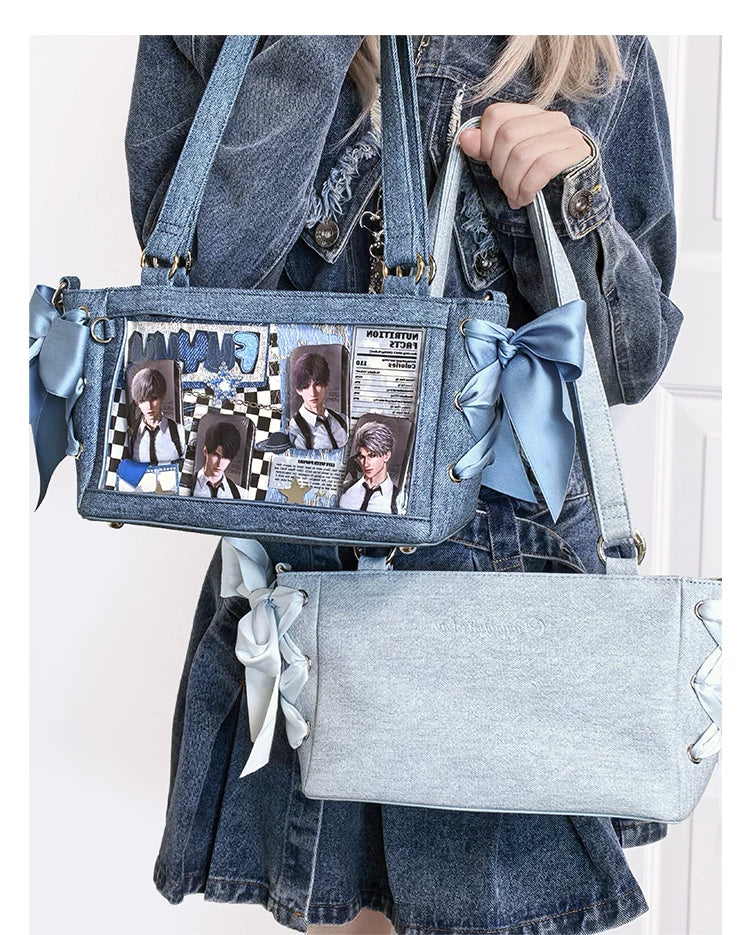 Daily Mini Ita Bag, Clear Window for Dolls & Badges 45427:849582