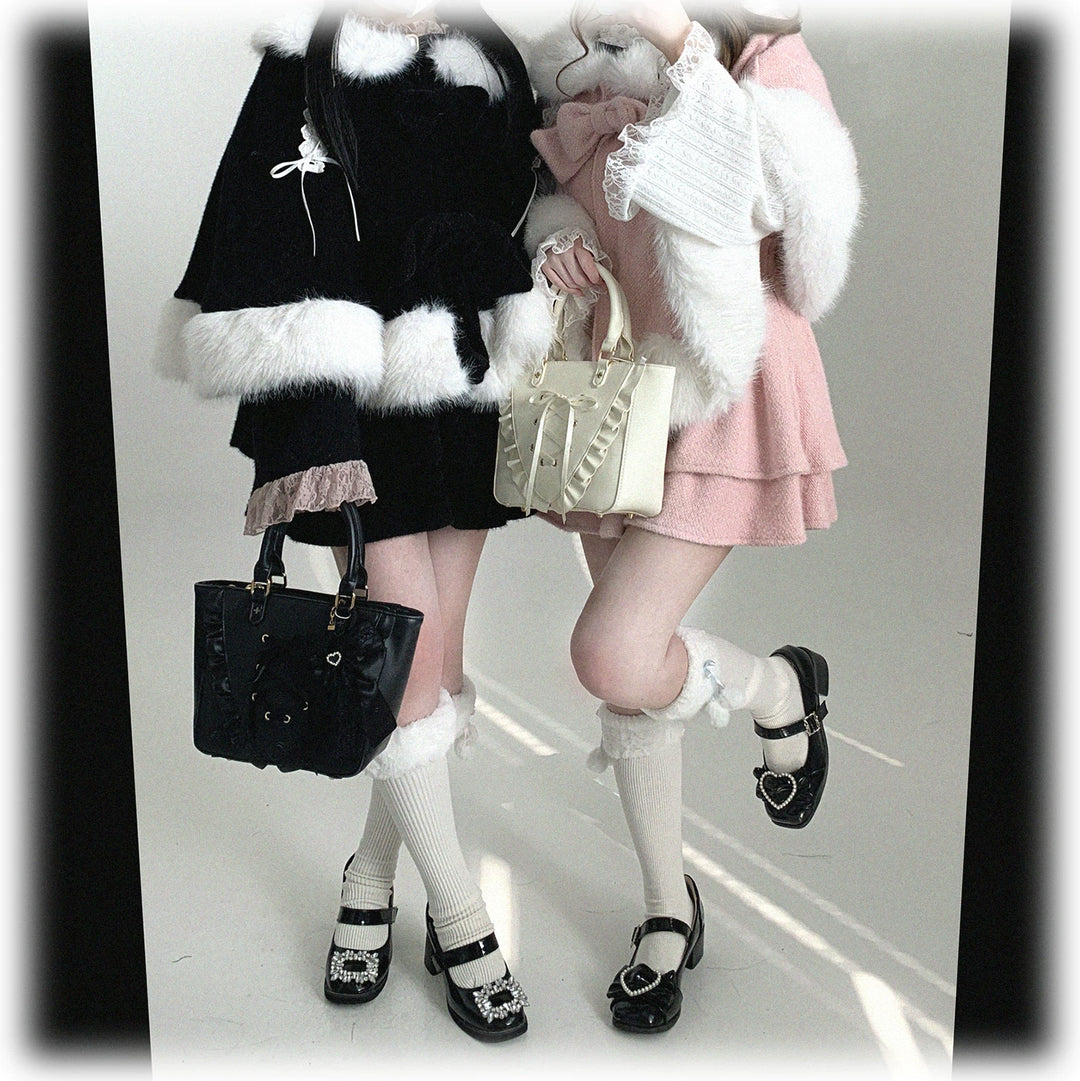 Sweet Bunny Ear Winter Cape, Polar Fleece Lining 44474:809719