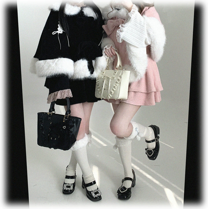 Sweet Bunny Ear Winter Cape, Polar Fleece Lining 44474:809719