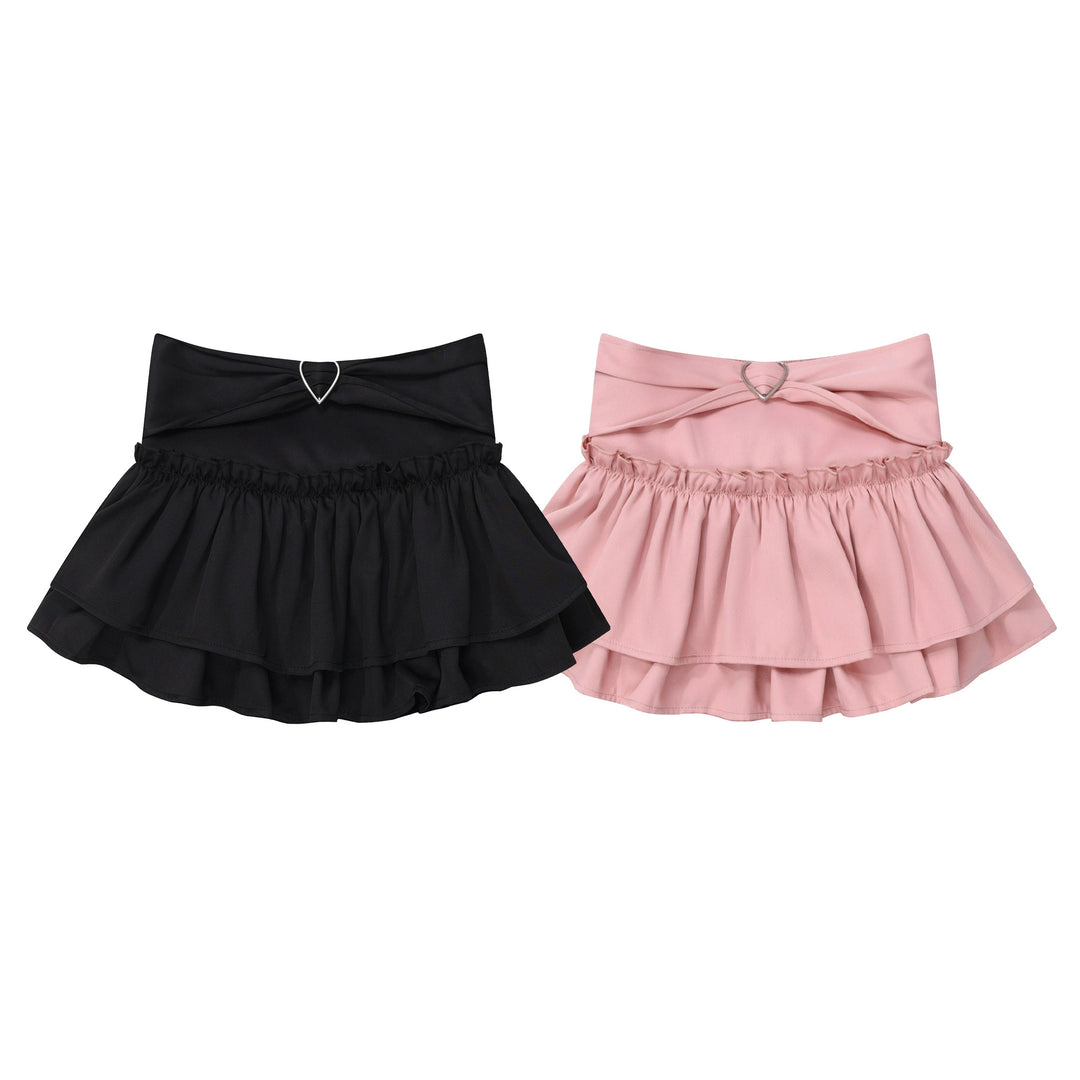 Kawaii Outfit Set Sweet Sweatshirt Layered Skirt Set 39734:637822