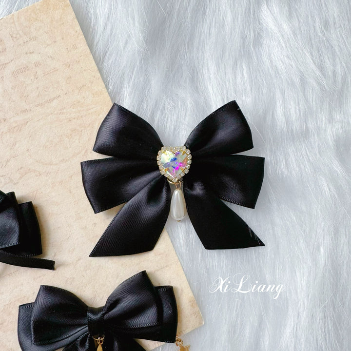 Jirai Kei Hair Clip Handmade Metal Heart Barrette 35284:492594 35284:492594