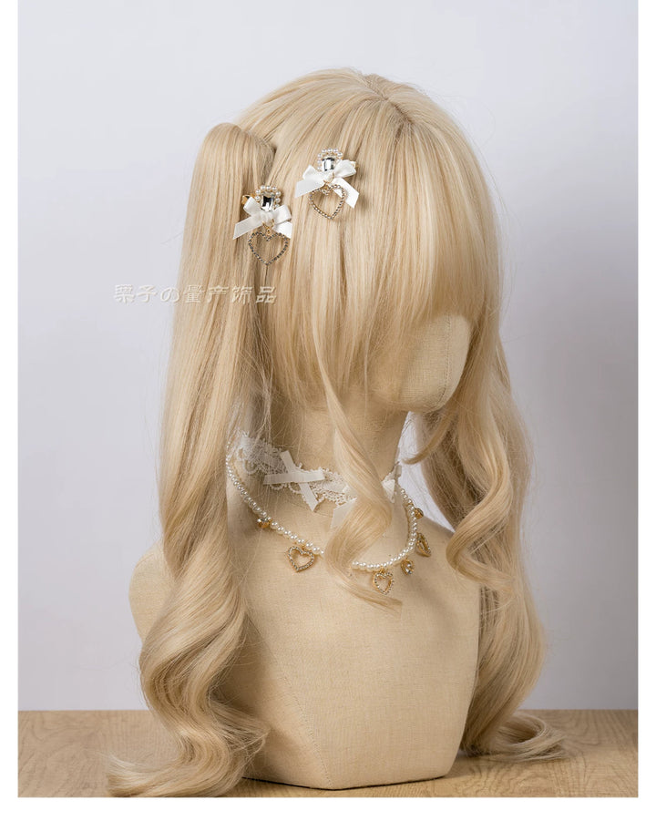 Jirai Kei Mini Hair Clips, Bow and Pompom Styles 44464:816490
