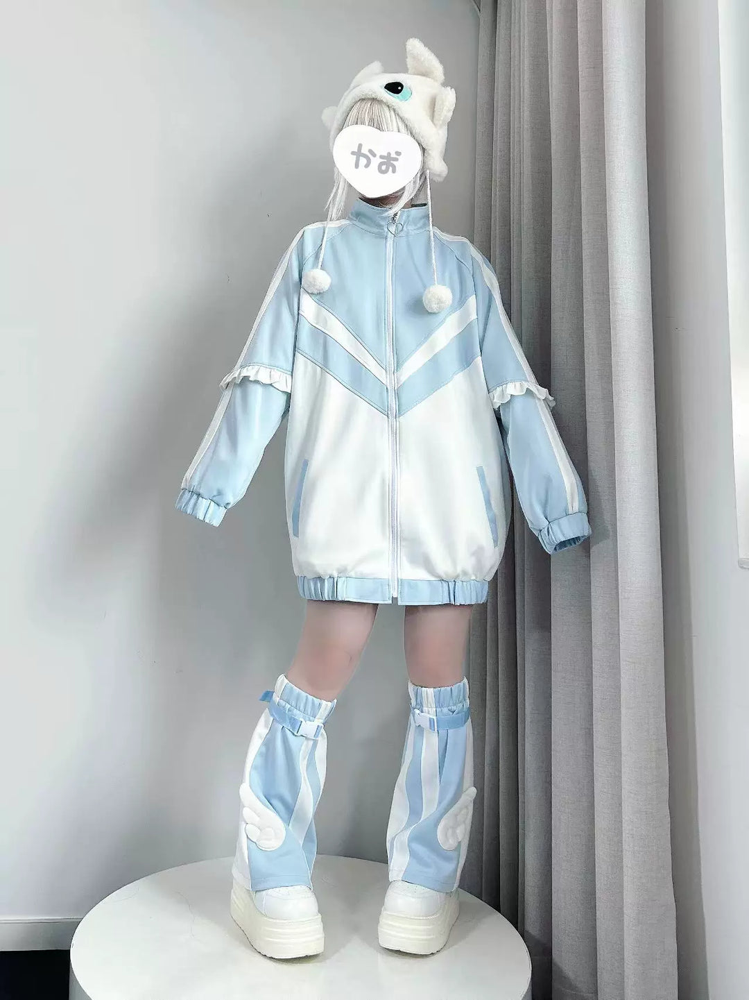 Tenshi Kaiwai Color Block Jacket & Leg Warmers 45463:856075
