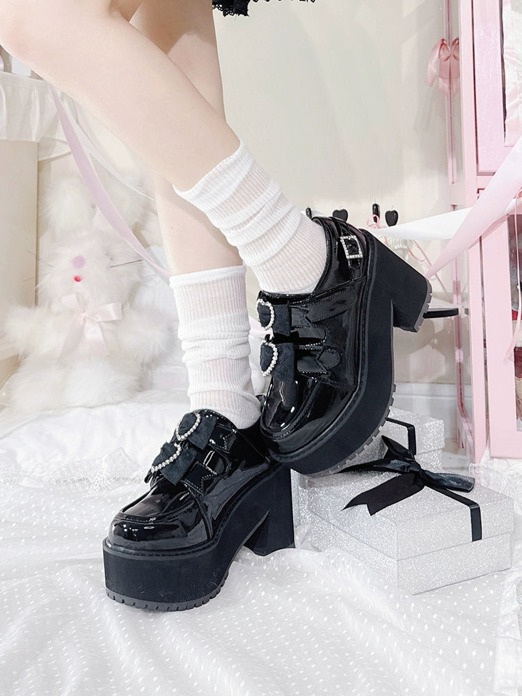 Jirai Kei High-heel Shoes Thick-soled Shoes Platform Shoes 40874:697680