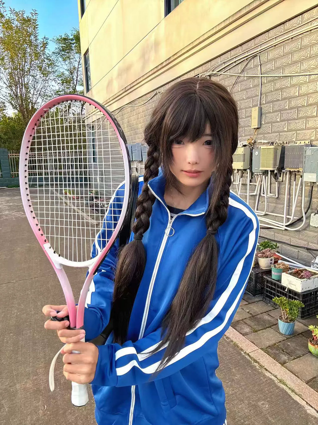 Jersey Jacket Outfit, Elastic-Waisted Pants 44853:826411