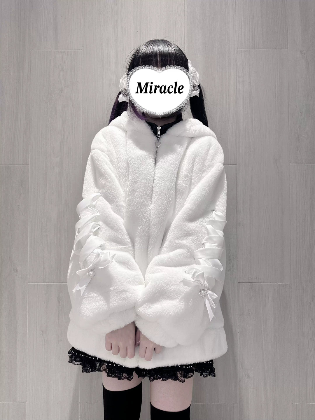 Ryousangata Style Winter Coat, Bear Ear Hood 44414:807523