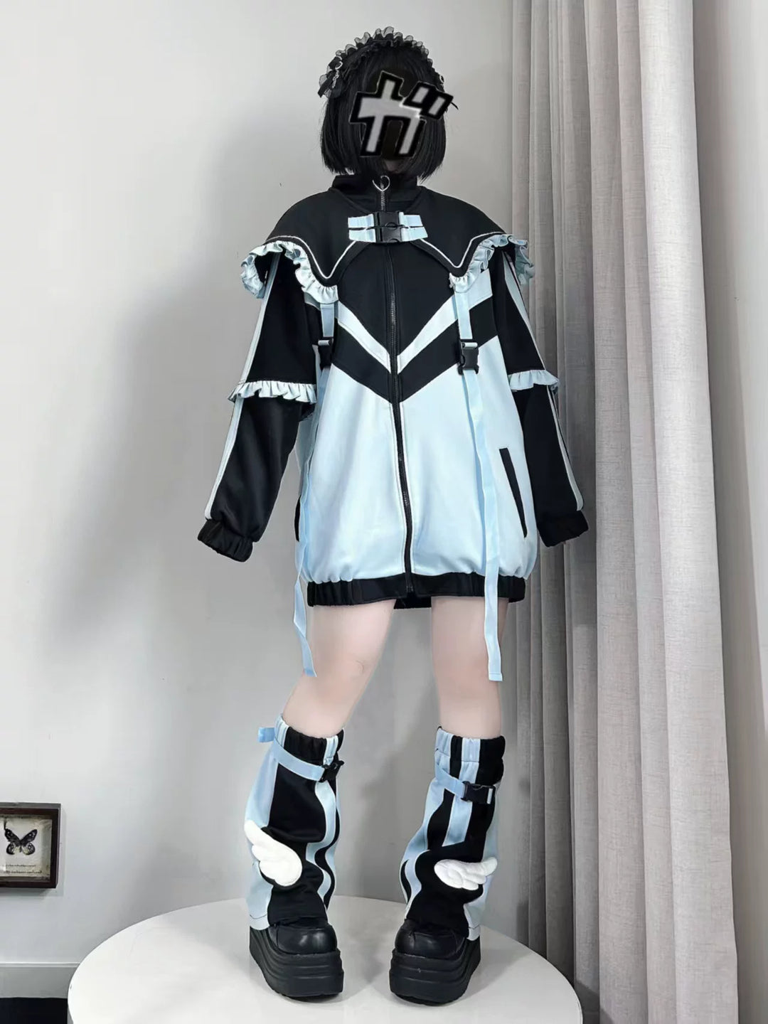 Tenshi Kaiwai Color Block Jacket & Leg Warmers 45463:856069