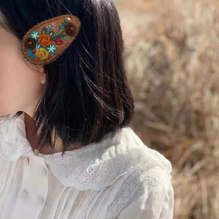 Mori Kei Hair Clip Hand-embroidered Sweet Hair clip 36434:522006 36434:522006