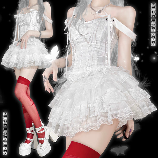 Lolita Jirai Kei Bloomers Lace Cake Petticoat 35324:499664