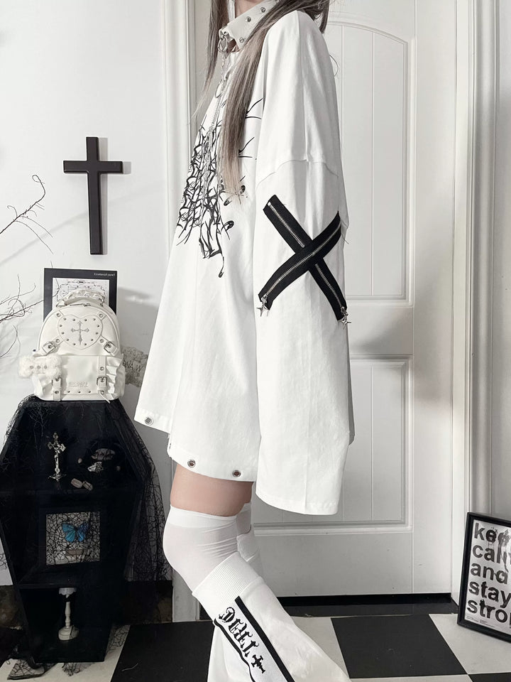 Subculture Long-Sleeved T-shirt, Tie-dye Style Available 44562:816039