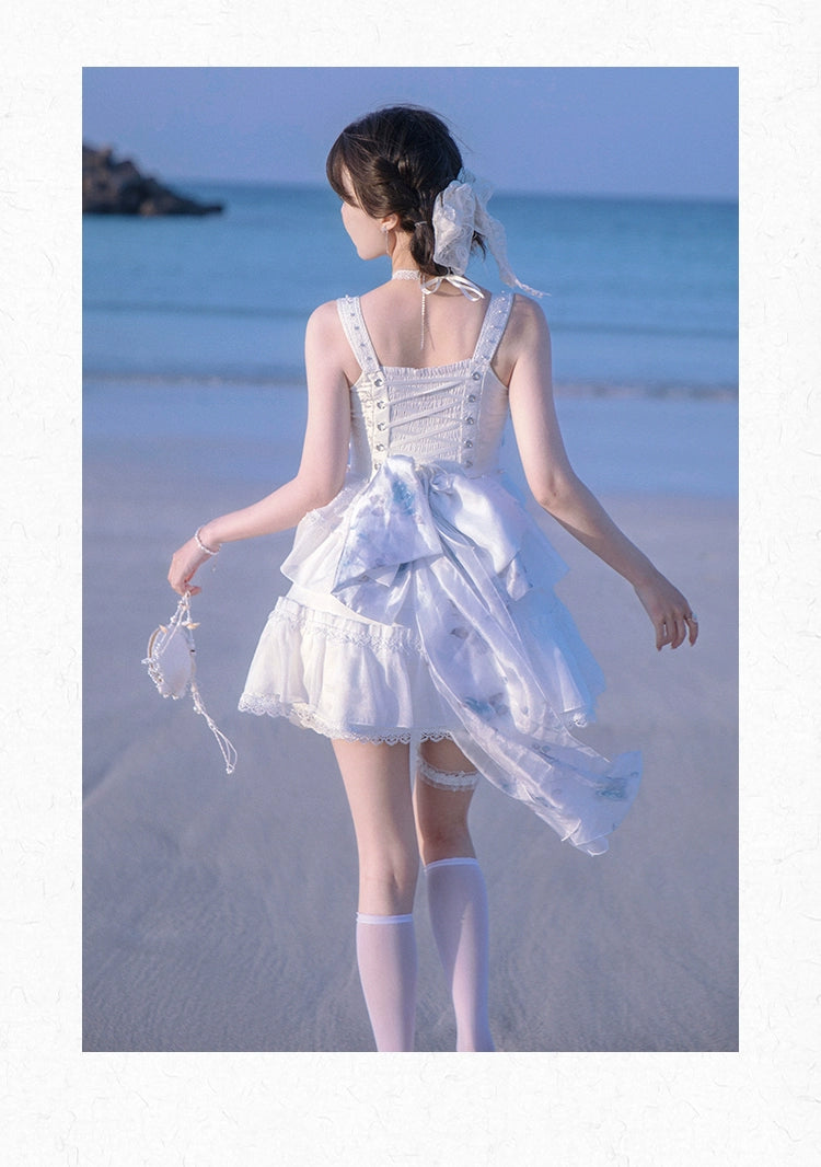 Ballet-Style Short Prom Dress with Fishbone Straps Elegant Prom Gown 36242:527912