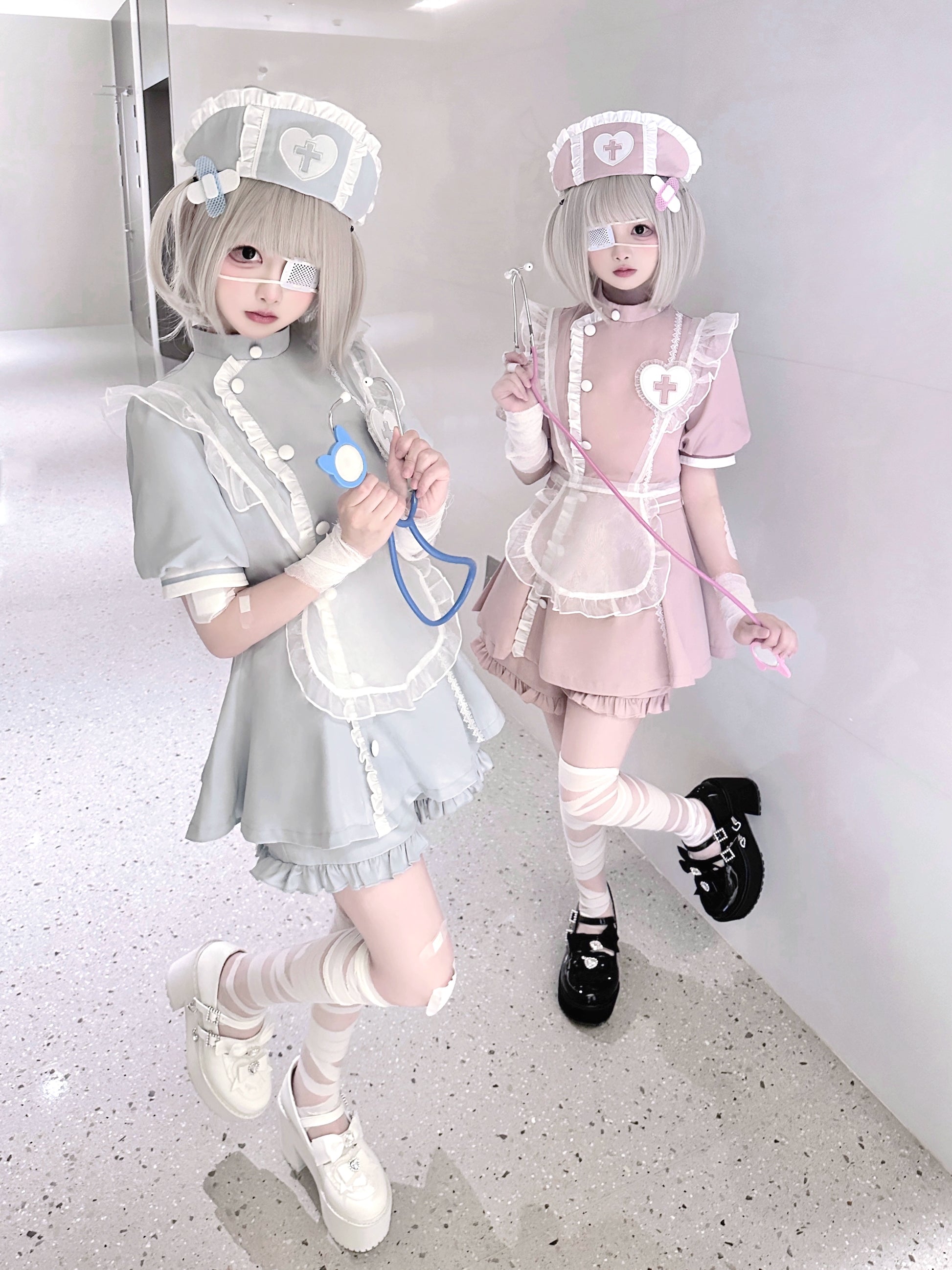 Tenshi Kaiwai Dress Set Nurse Medical Series Outfit Sets 37460:559912