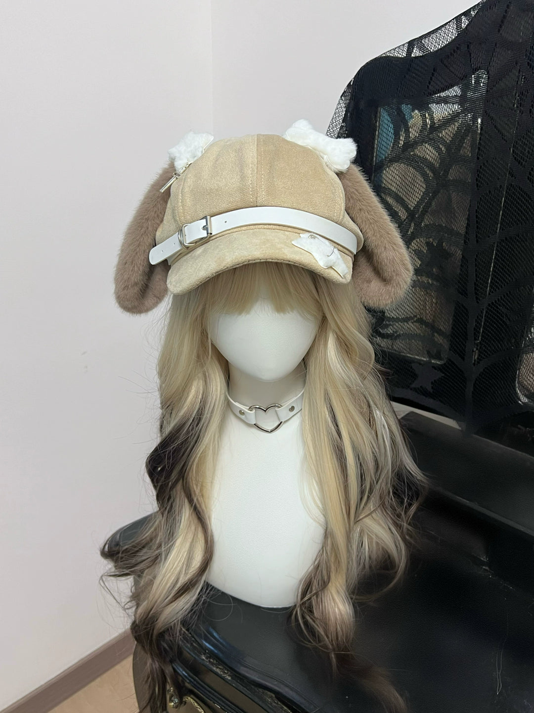 Kawaii Hat Brown Puppy Ear Hat Subculture Beret 40312:660088