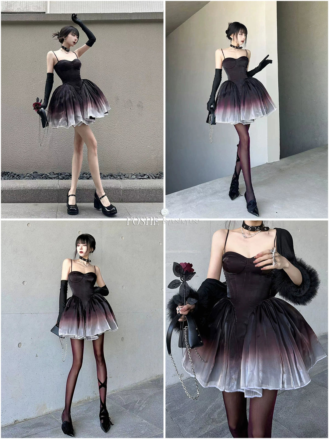 Lolita Dress Petticoat Puffy Black And White Pettipants 36386:542608 36386:542608