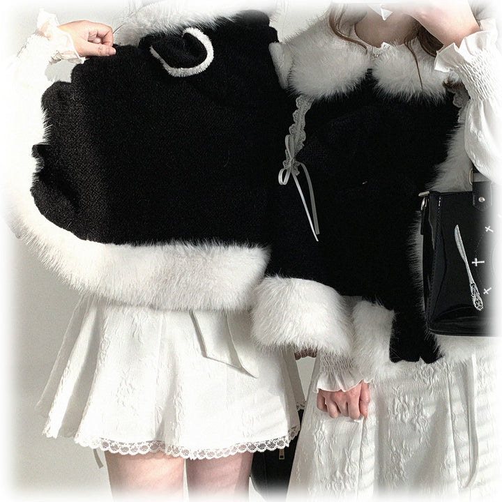 Sweet Bunny Ear Winter Cape, Polar Fleece Lining 44474:809723