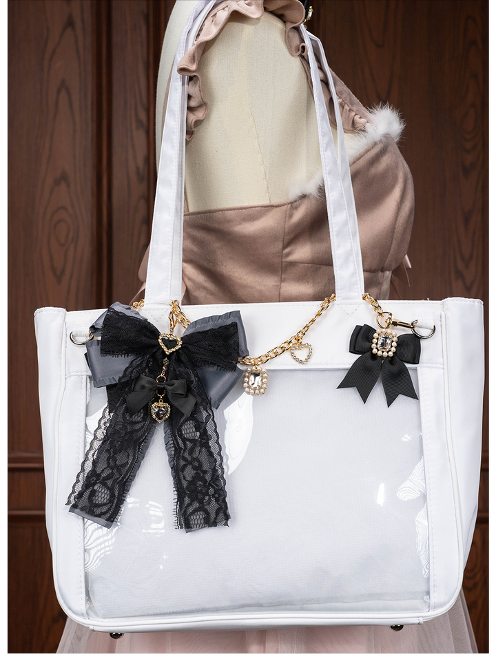 Jirai Kei Brooch Lace Bow Bag Keychain 35298:490072