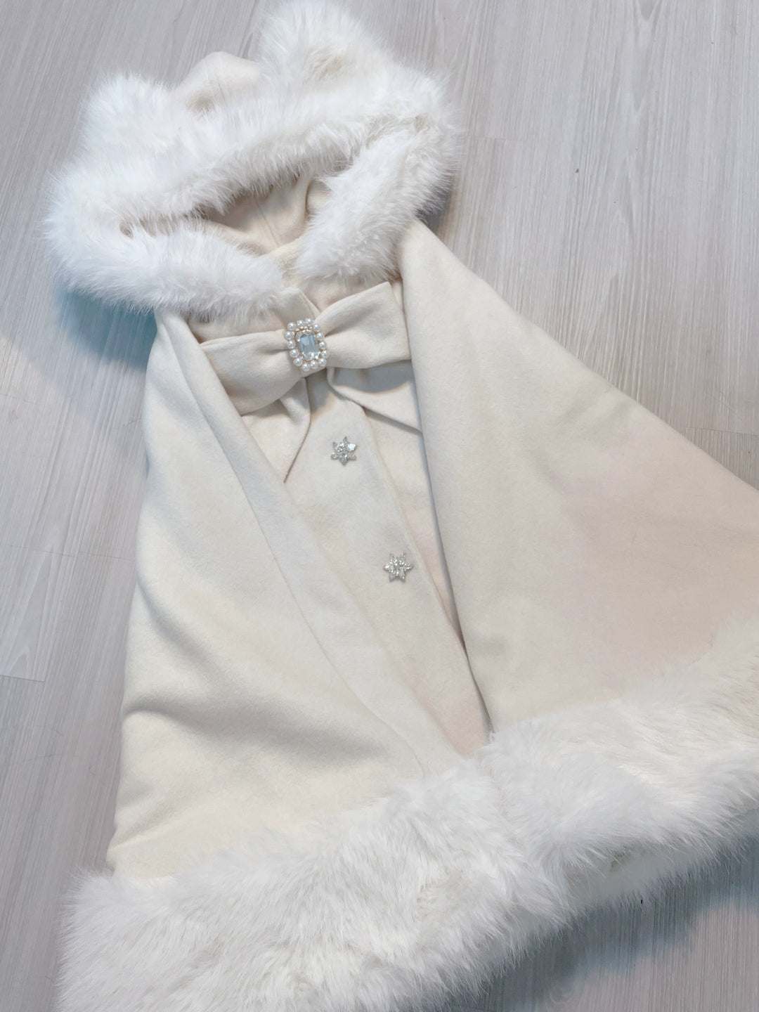 Jirai Kei Coat Cat Ear Hood Coat Winter Wool Cape Jacket 40958:702660