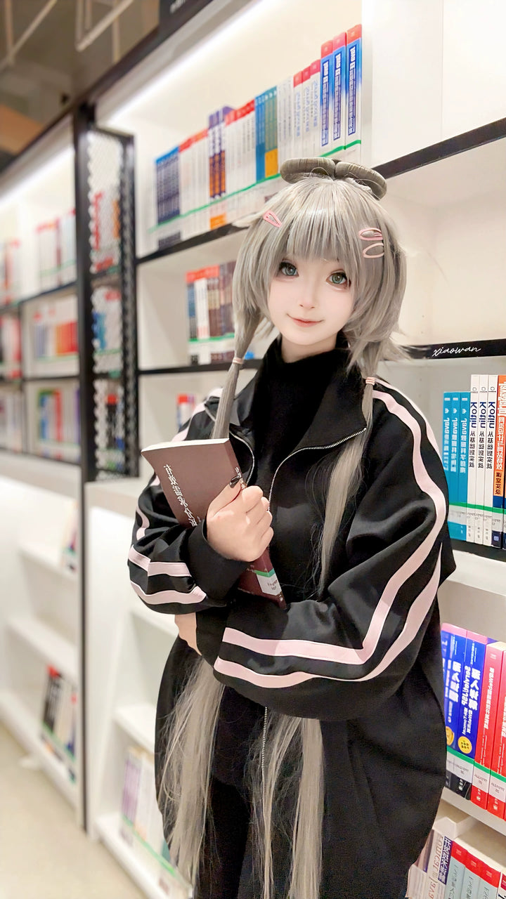 Black Jersey Jacket, Pink Stripes 44852:825894