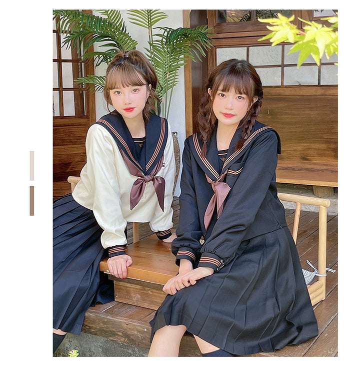 Autumn JK Uniform Sailor Top, Embroidered 43789:786017