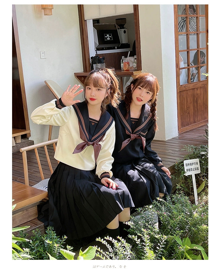 Autumn JK Uniform Sailor Top, Embroidered 43789:786014