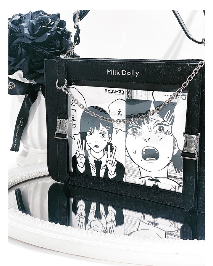 Square Crossbody Itabag, Detachable Chain 43234:779482