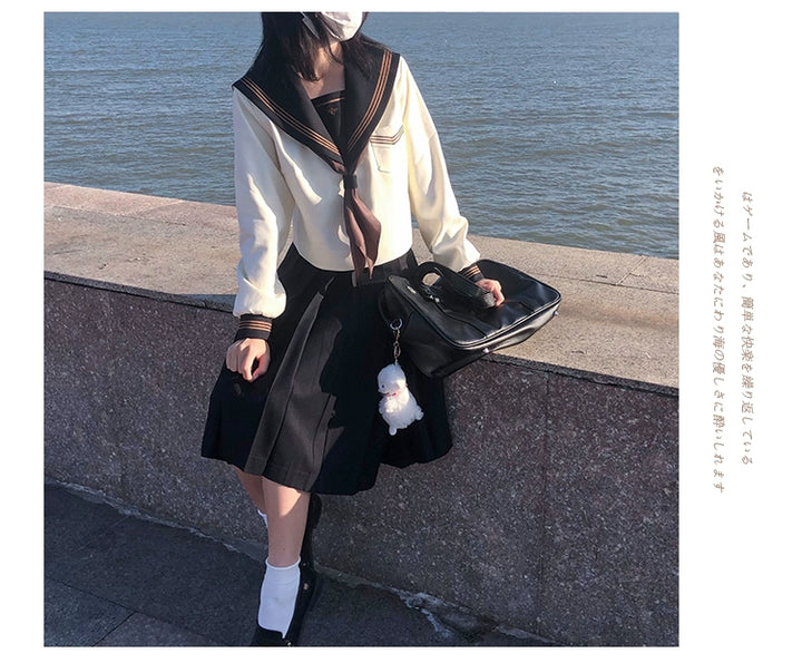 Autumn JK Uniform Sailor Top, Embroidered 43789:786068