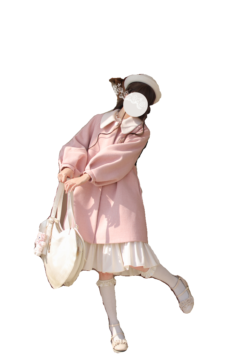 Sweet Lolita Coat Peter Pan Collar Pink Coat Lolita Dress 41078:684792