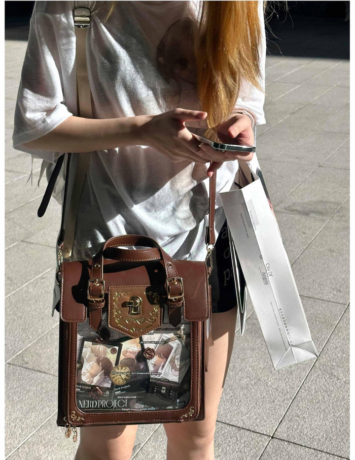 Vintage Embroidered Ita Bag, Clear Display Window 45415:846881