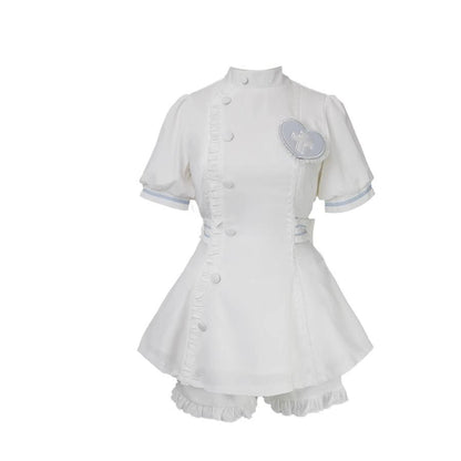 Tenshi Kaiwai Dress Set Nurse Medical Series Outfit Sets (Pre-order / 2XL L M S XL) 37460:560022