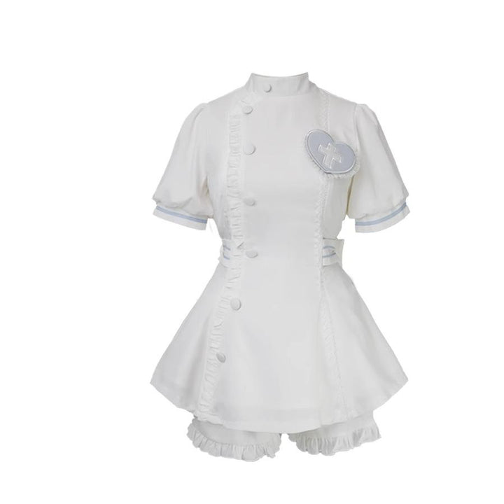 Tenshi Kaiwai Dress Set Nurse Medical Series Outfit Sets (In-stock / 2XL L M S XL) 37460:560022